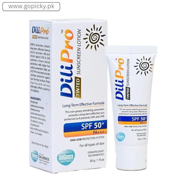 Dilipro Tinted Sunscreen SPF 50+ In Pakistan