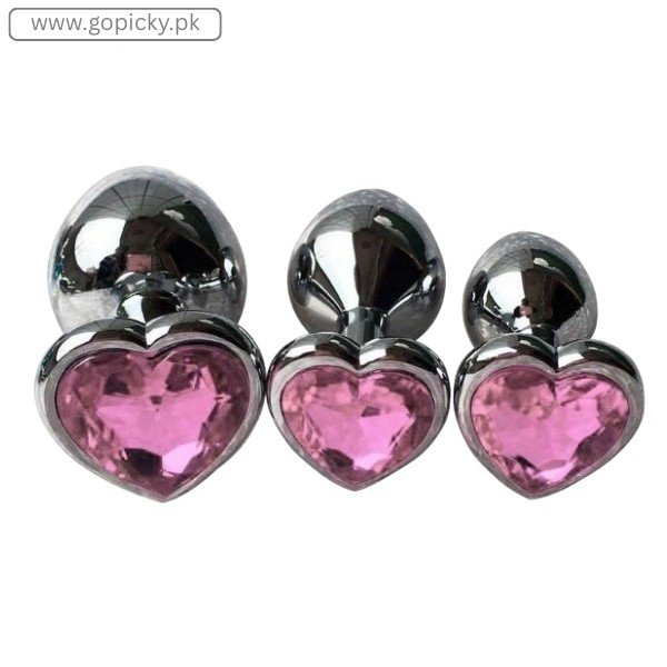 Sexysamba 3Pcs Set Luxury Metal Butt Toys in Pakistan