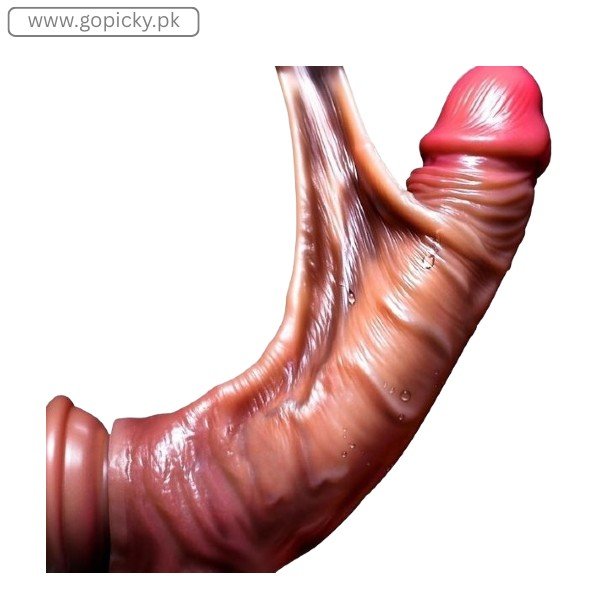 8.5 inch dildo Soft Silicone Material Jerkable Skin in Pakistan