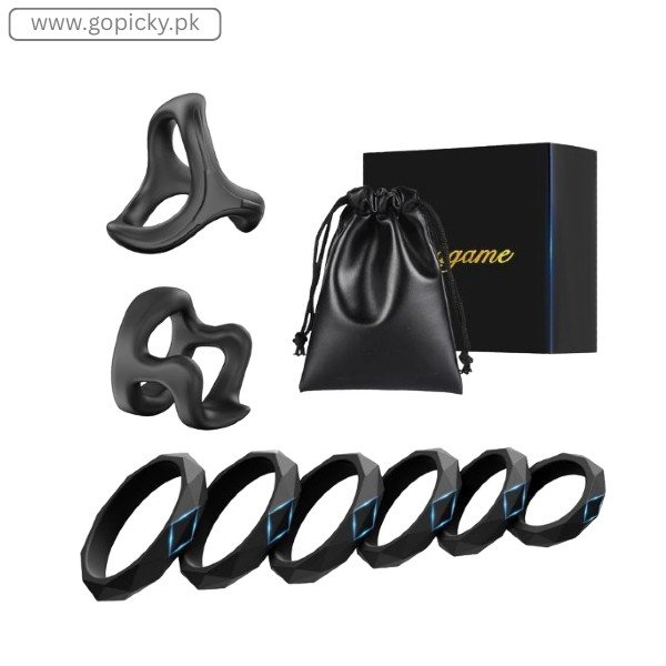 8 Sizes Silicone Ring for Men Adult Sex Toys in Pakistan