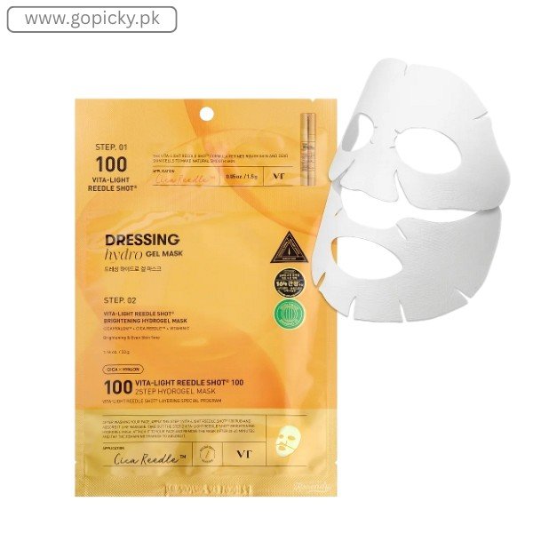 VT COSMETICS - Vita-Light Reedle Shot 100 2-Step Hydrogel Mask in Pakistan 