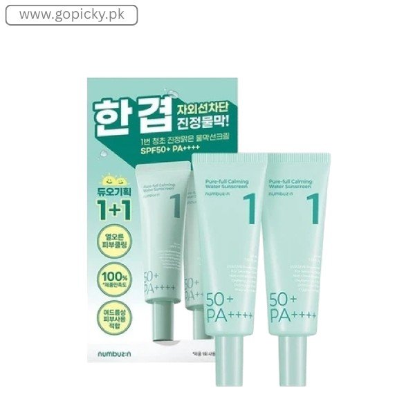 numbuzin - No.1 Pure-Full Calming Water Sunscreen SPF50 in Pakistan