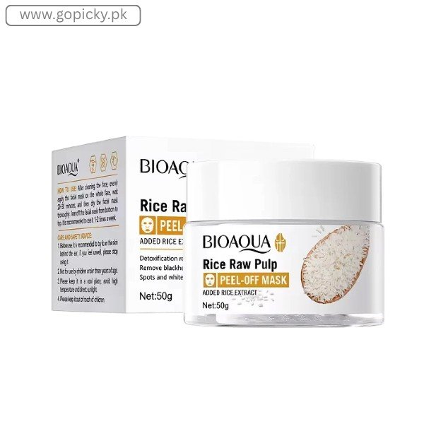 BIOAQUA Rice Raw Pulp Facial Mask Sheet In Pakistan