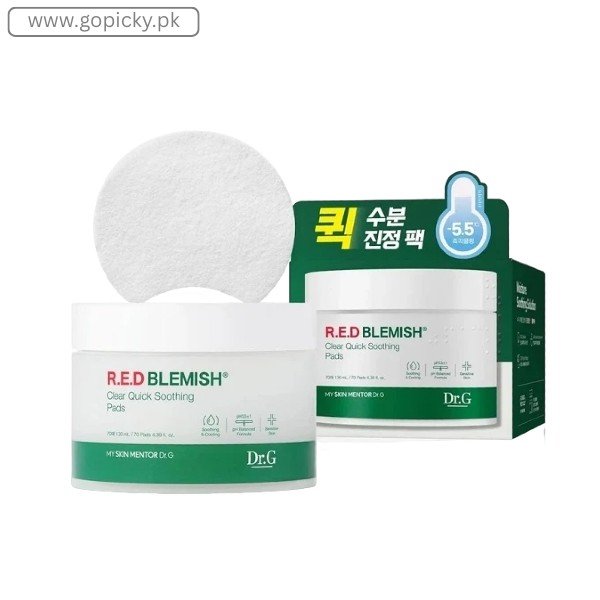 DR.G - Red Blemish Clear Quick Soothing Pads in Pakistan