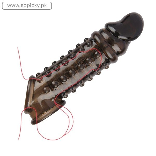 Black Threaded mace Condom In Pakistan