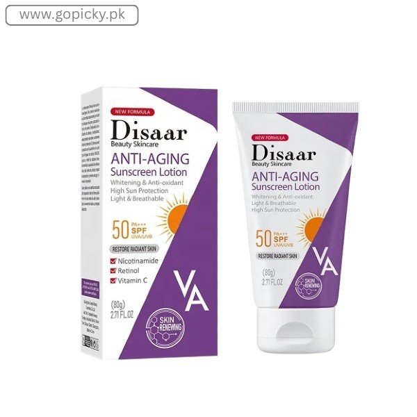 Disaar Skincare Anti Aging Sunscreen Lotion in Pakistan