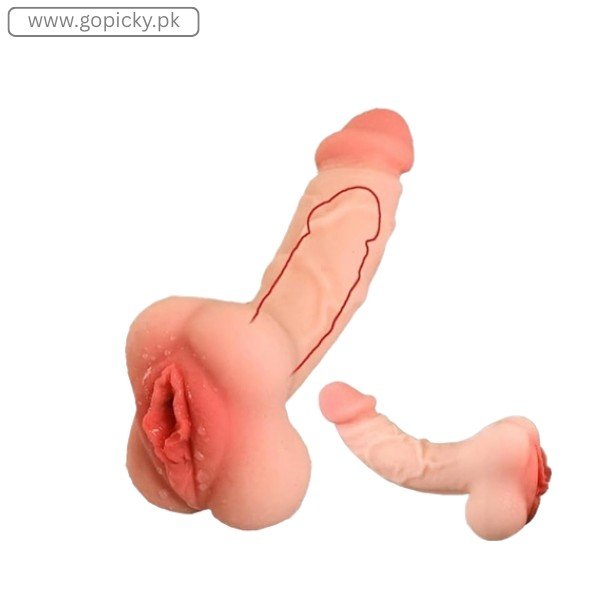 7 Inch Realistic Dildo with Pocket Pussy in Pakistan