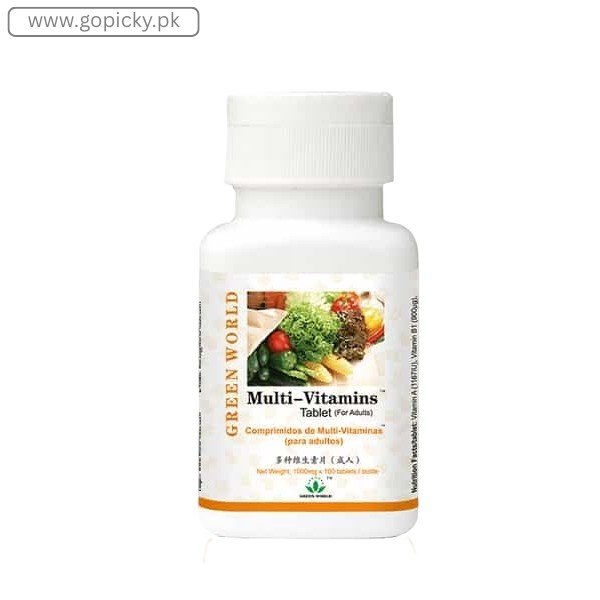 Green World Multi-Vitamins Tablet For Adult in Pakistan