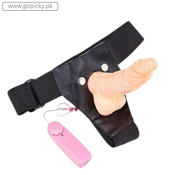Hollow Strap on Dildo With Vibration & Balls in Pakistan